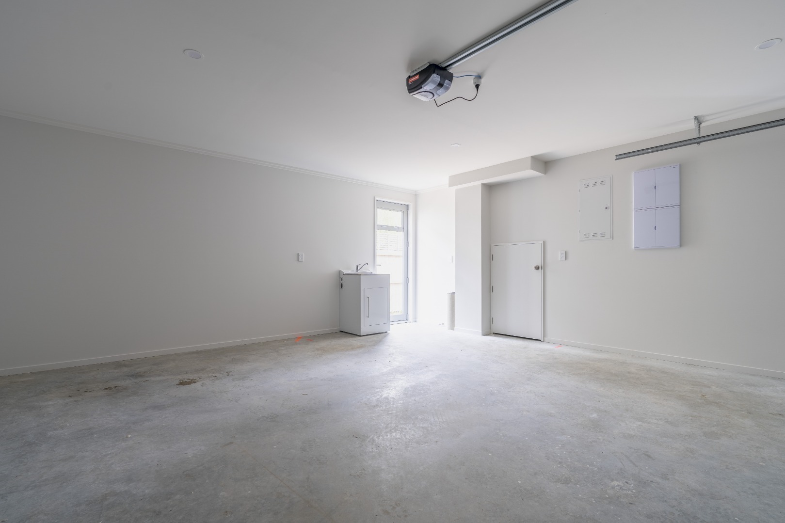 double garage laundry area