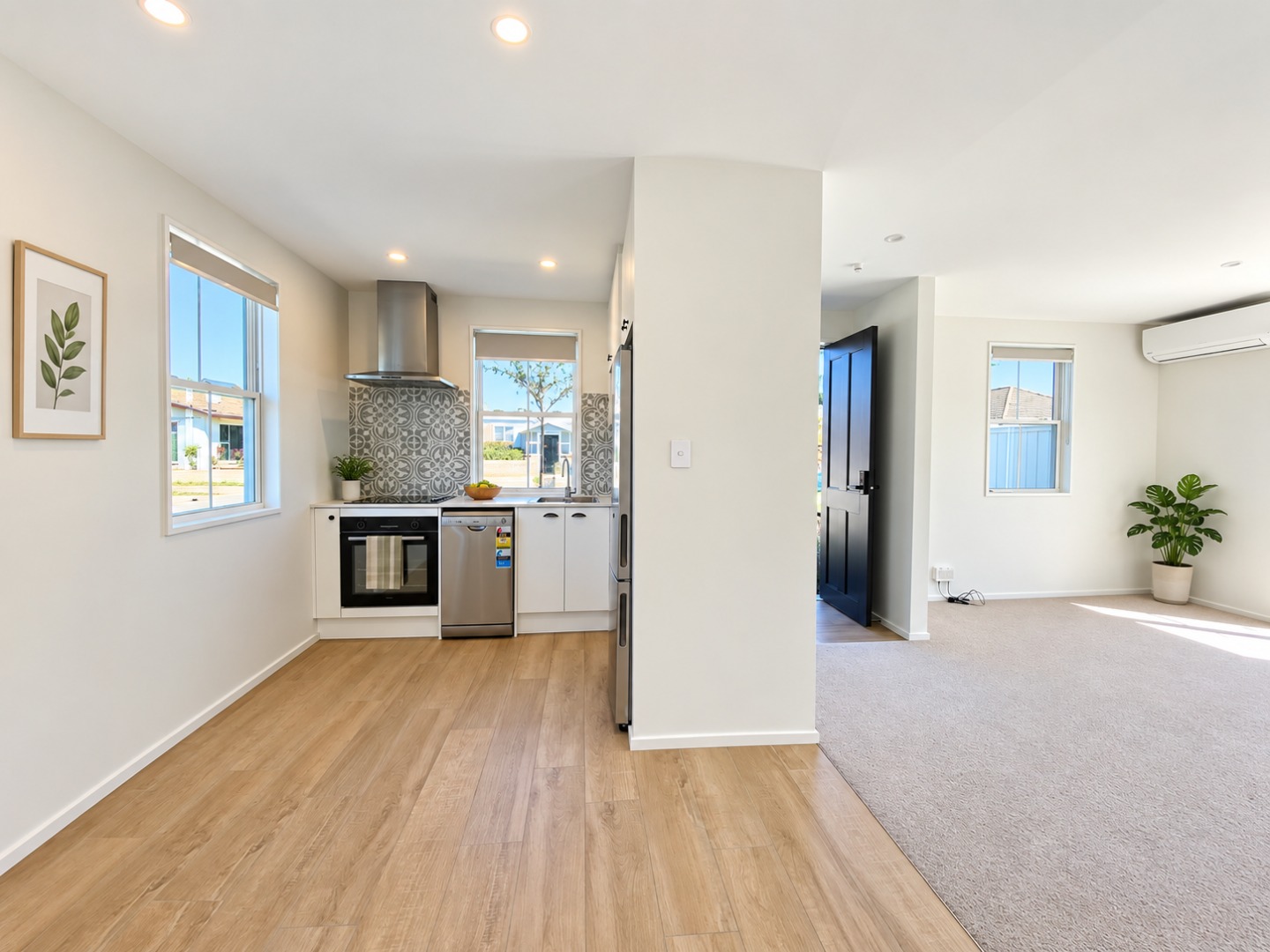Bright Modern Open-Plan Kitchen Living Space