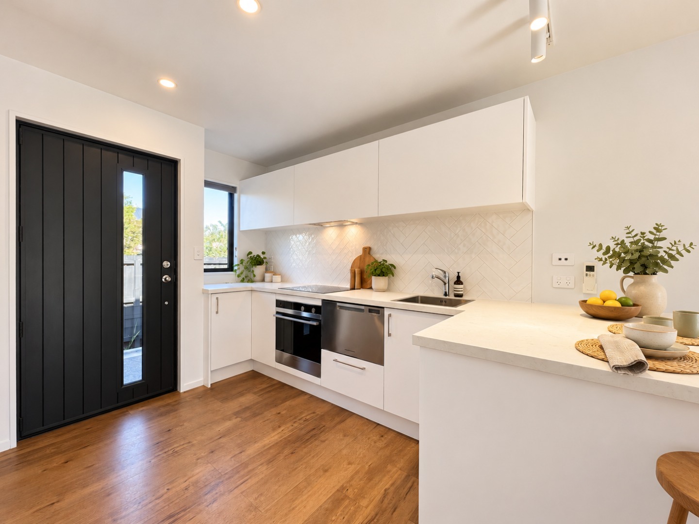 Bright Scandinavian Kitchen with Citrus Accents