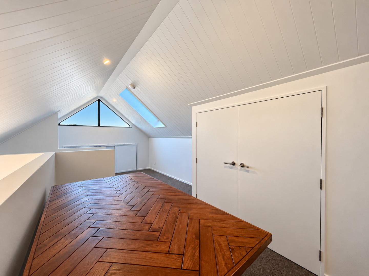 Modern Attic Loft with Skylight Views