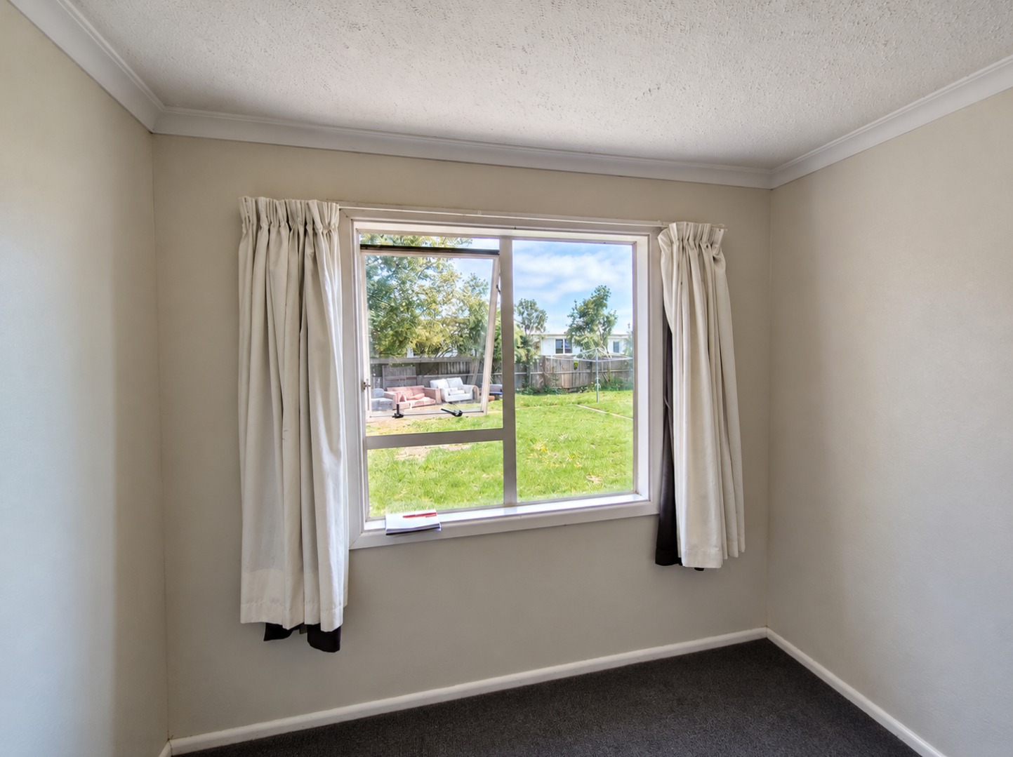 Sunlit Room with Garden View