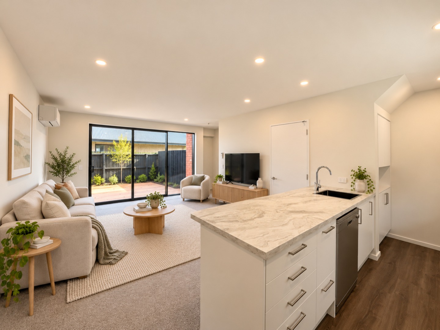Scandinavian Open-Plan Living Space