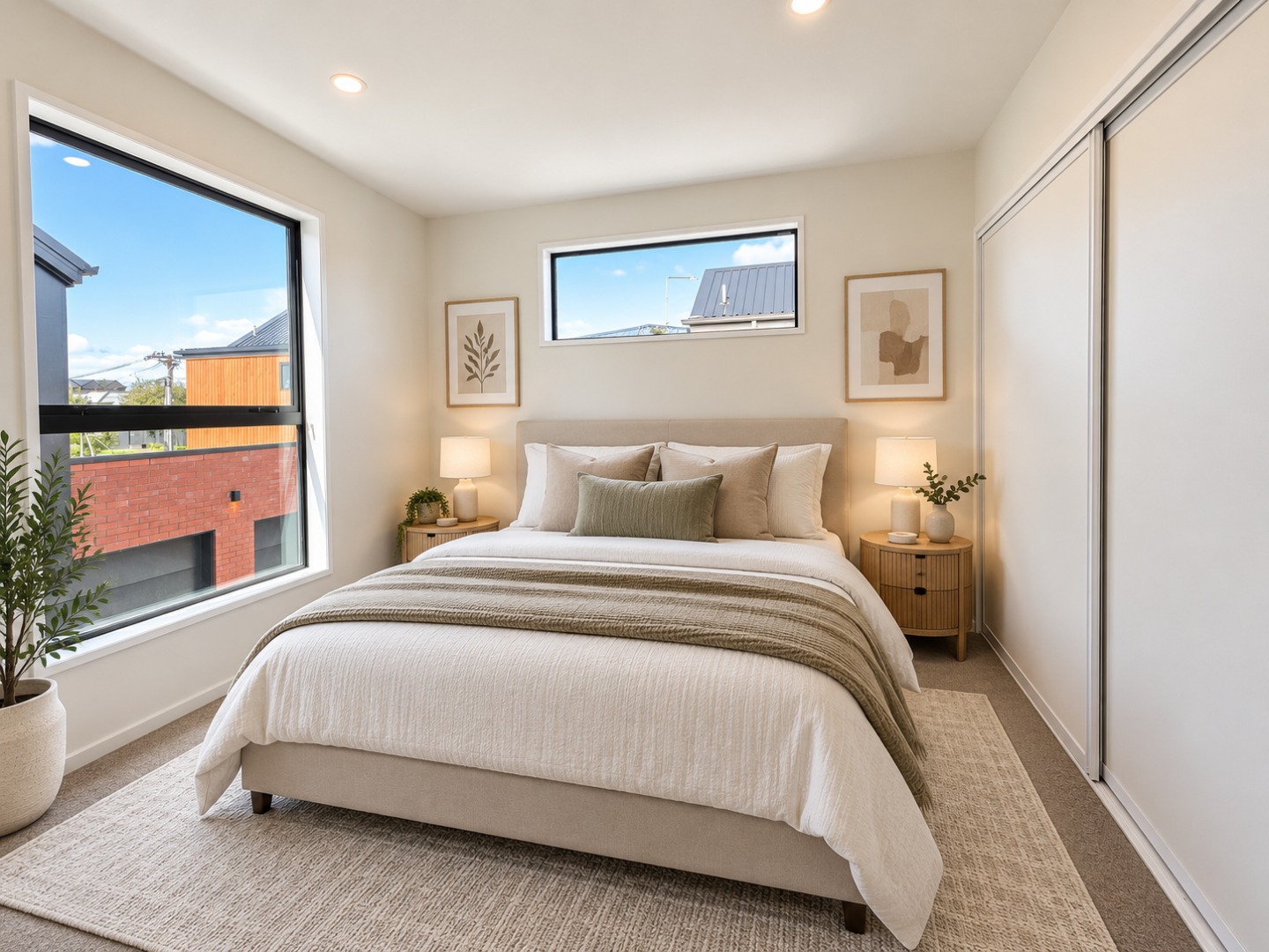 Warm Minimalist Bedroom Retreat