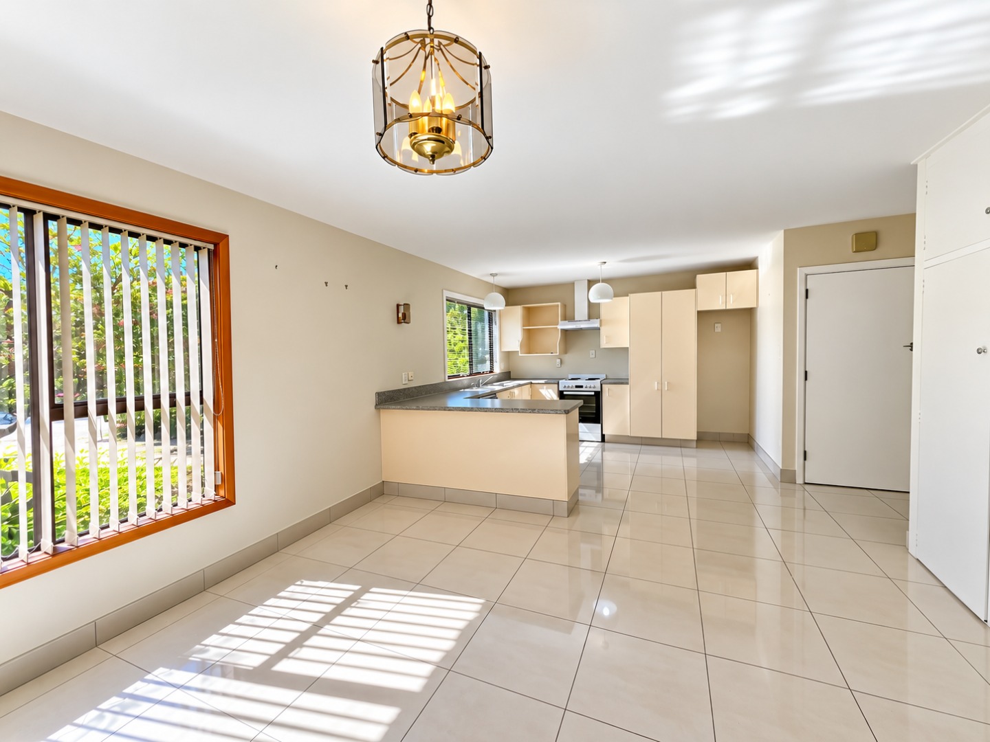 Bright Modern Open-Plan Kitchen Interior