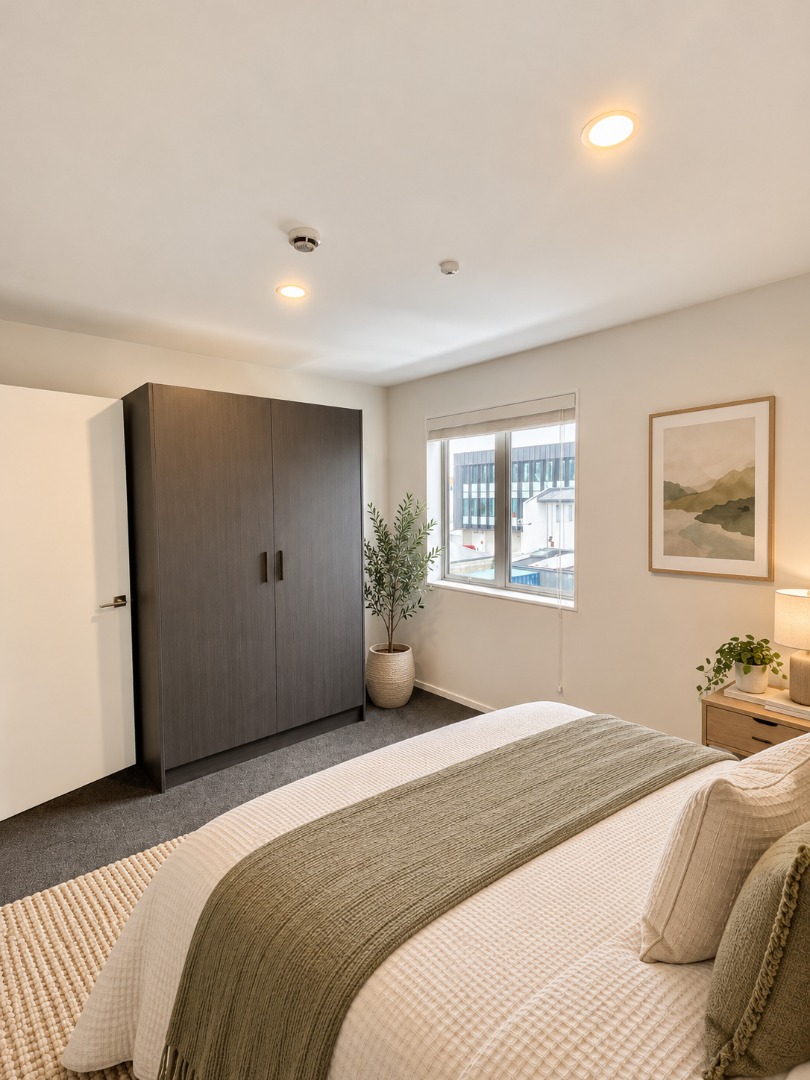 Warm Scandinavian Bedroom Interior