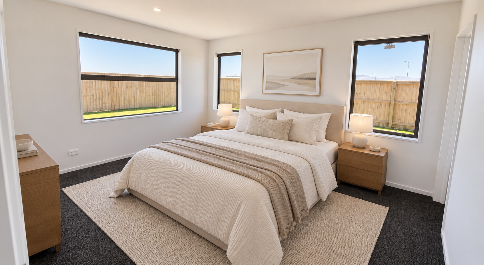 Serene Neutral Minimalist Bedroom