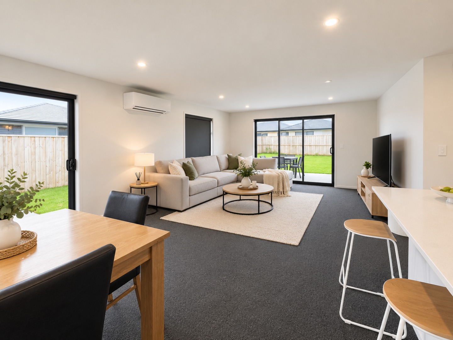 Bright Modern Neutral Living Space