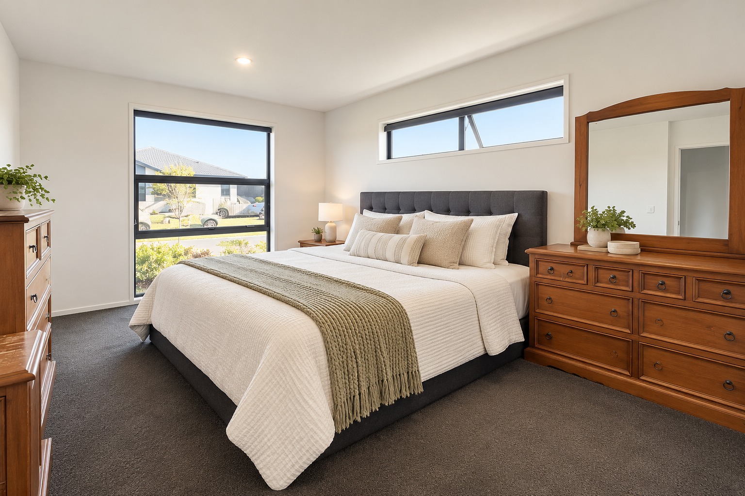 Styled Neutral Master Bedroom