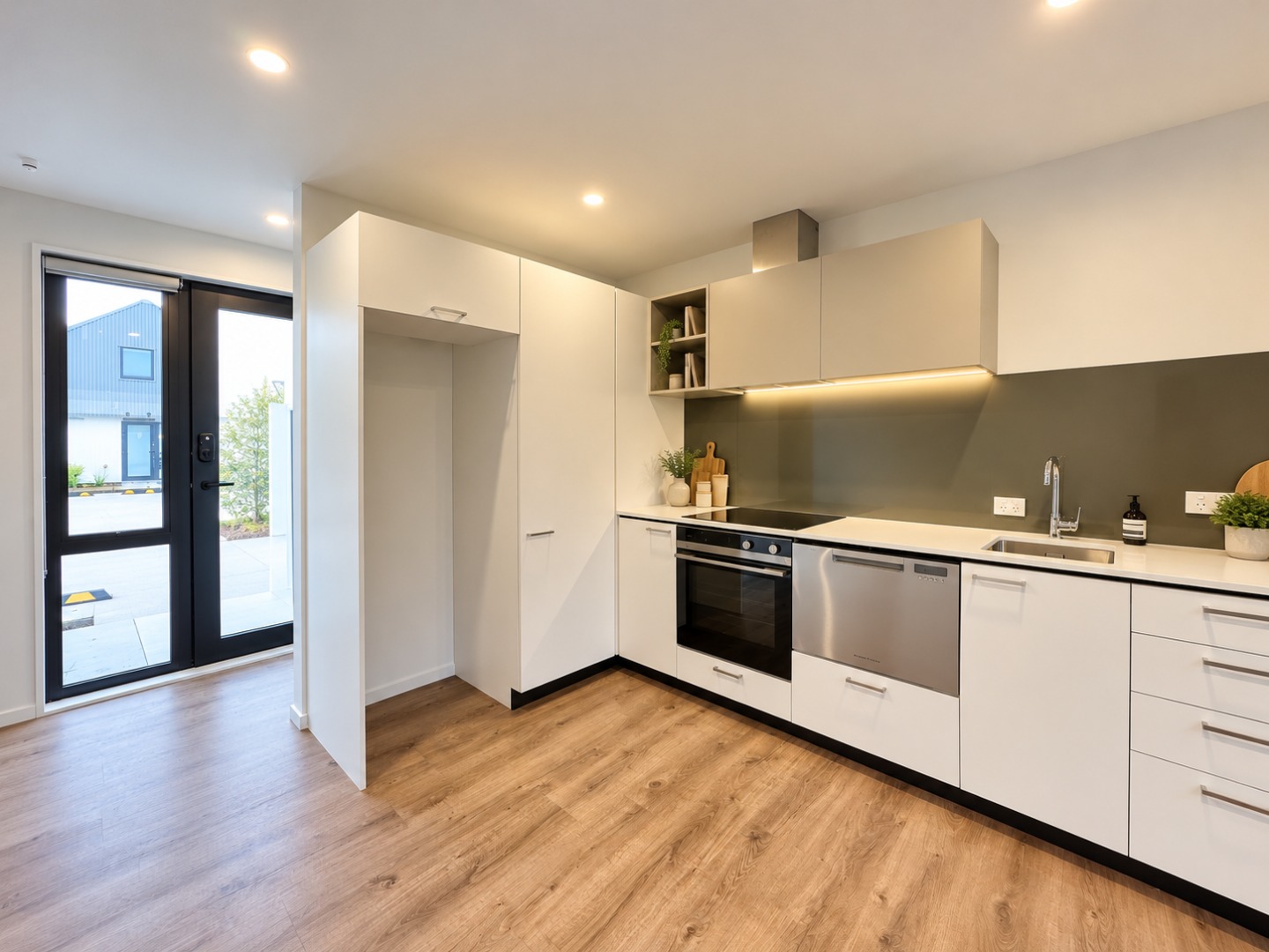 Modern Scandinavian Kitchen Entryway