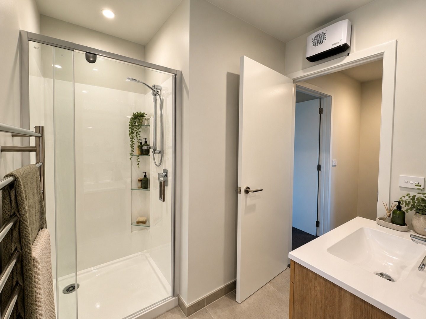Scandinavian Bathroom with Natural Accents