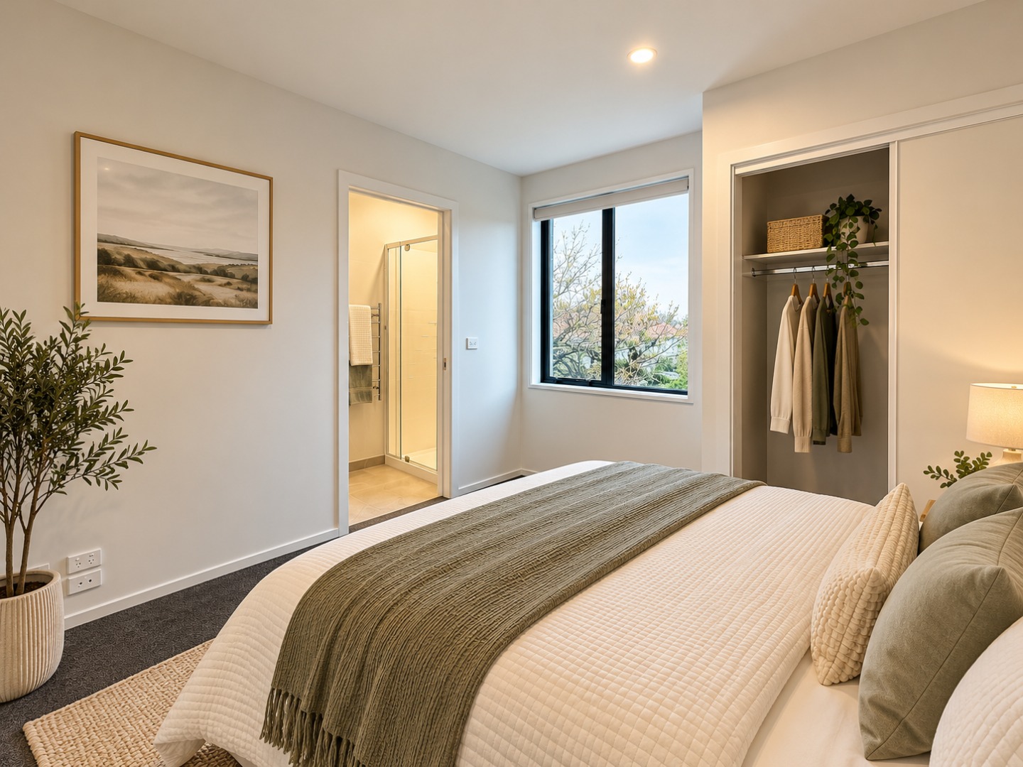 Serene Modern Bedroom with Ensuite