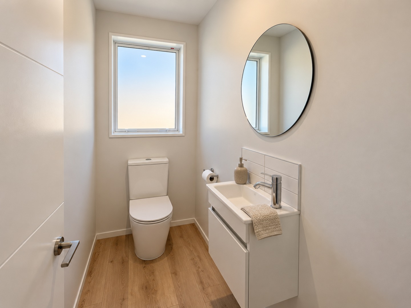 Minimalist Scandinavian Powder Room