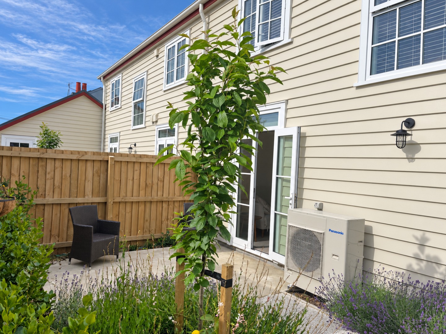 Naturally Lit Townhouse Courtyard
