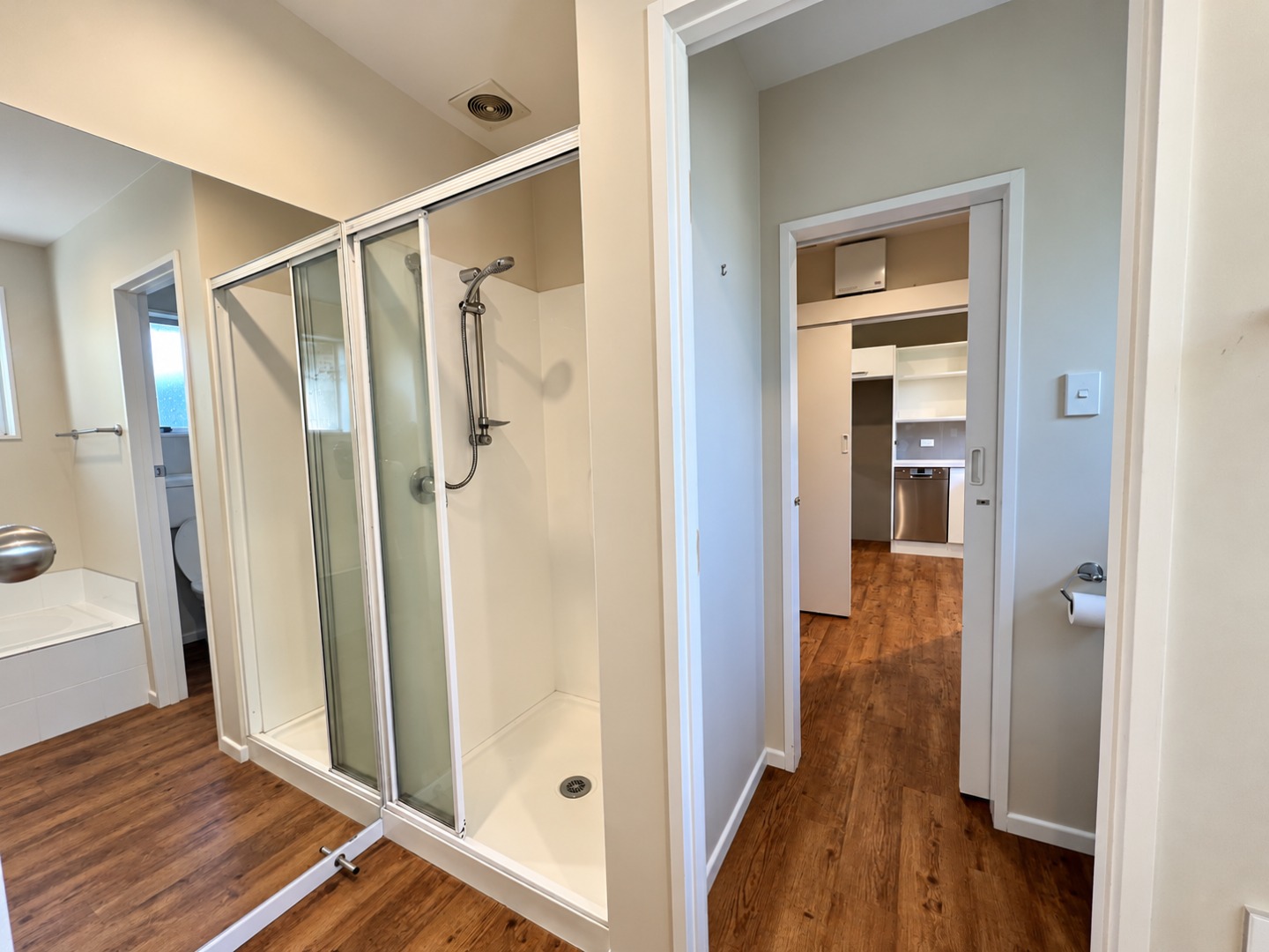 Modern Bathroom Hallway Interior