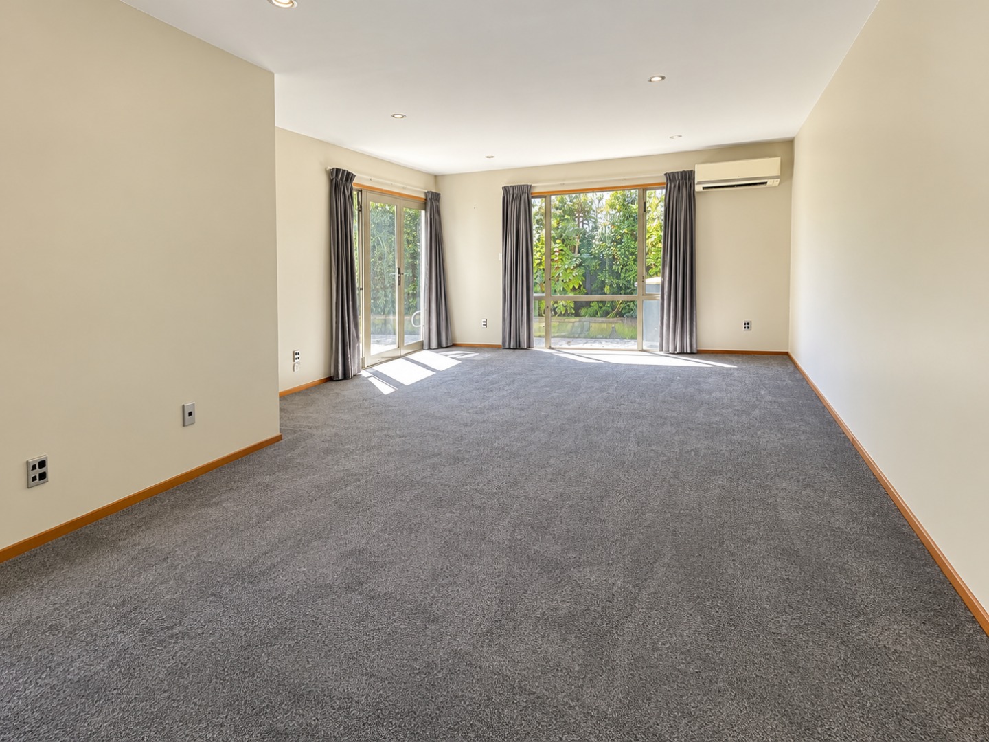 Sunlit Empty Modern Living Room